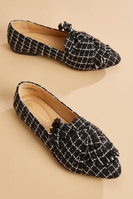 Rhinestone Bow Heeled Mules