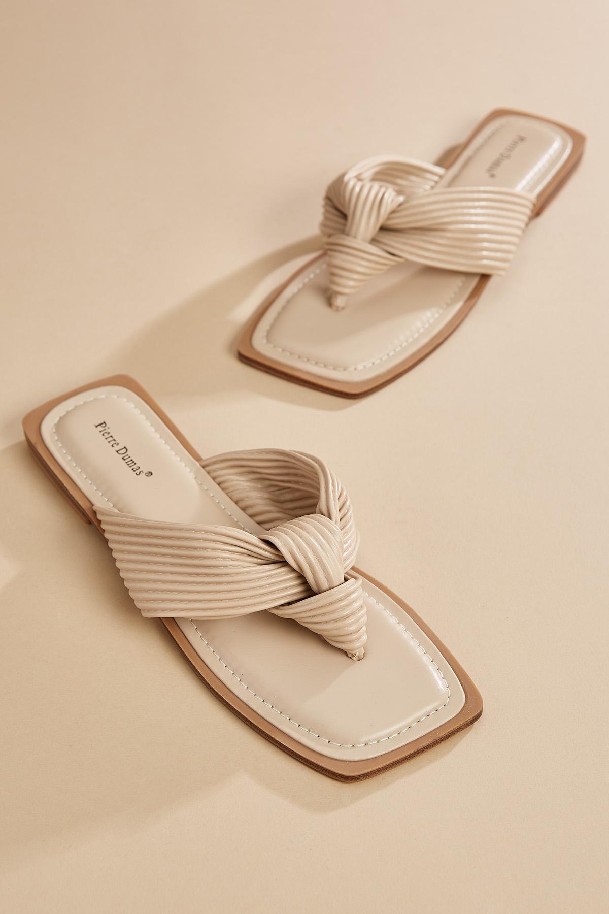 Faux on sale leather sandals