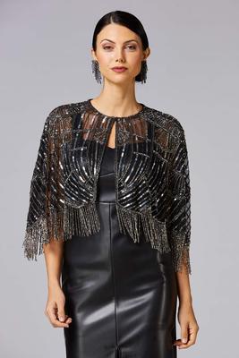 Versona  caché embellished faux leather dress