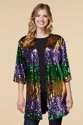 Caché Sequin Fringe Dress