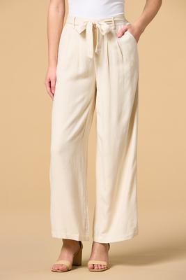 Diconna Women Solid High Elastich Flare Pants Polyester White S 