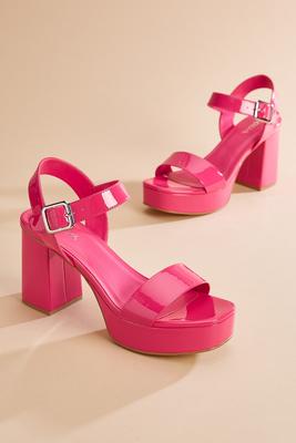 Versona  square toe block heels