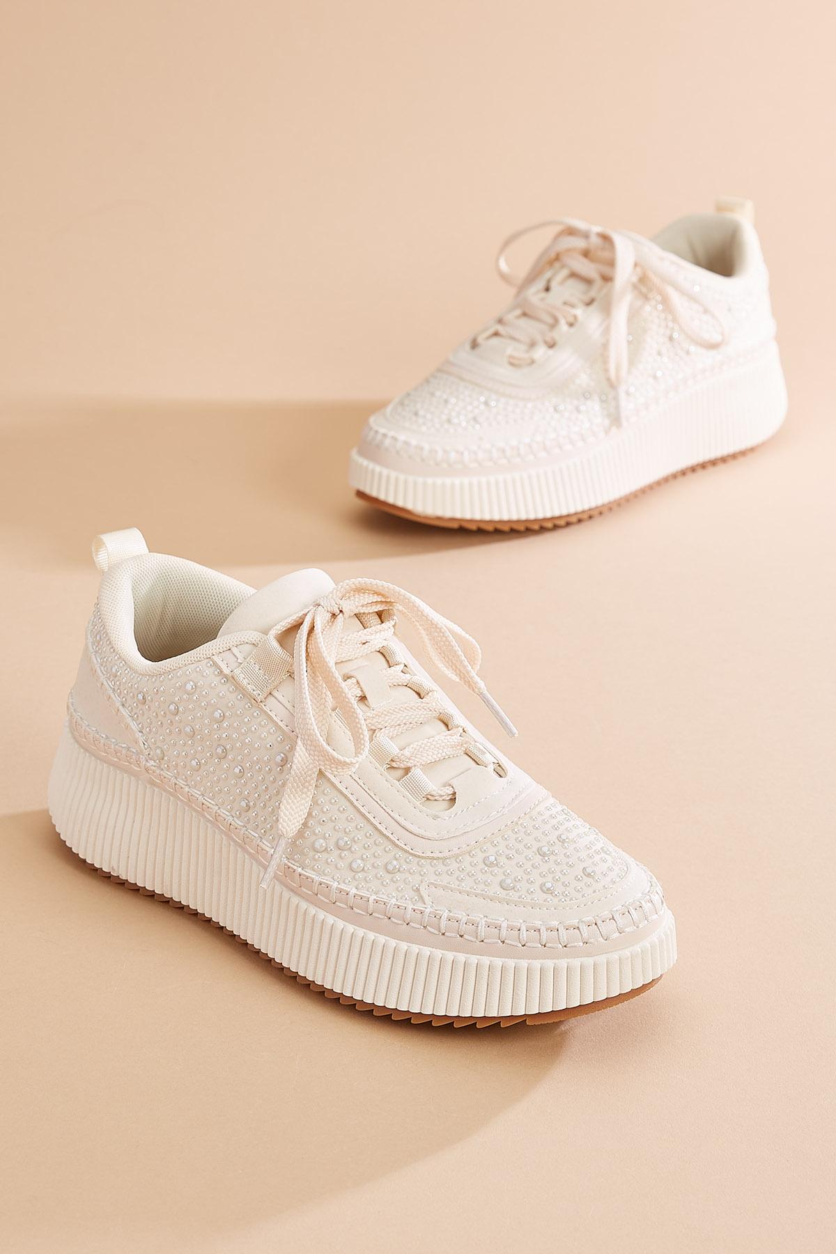 Embellished platform shops sneakers