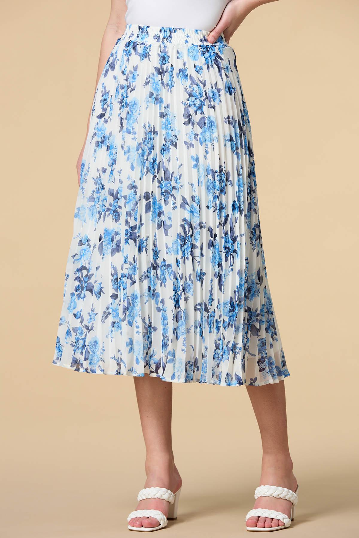 Tea Length Floral Skirt