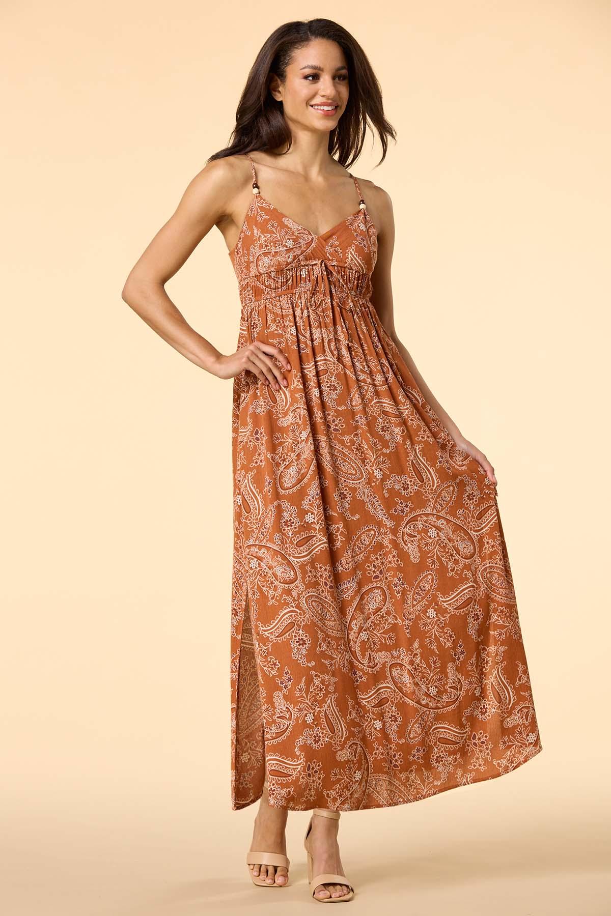 Versona | rust belt maxi dress