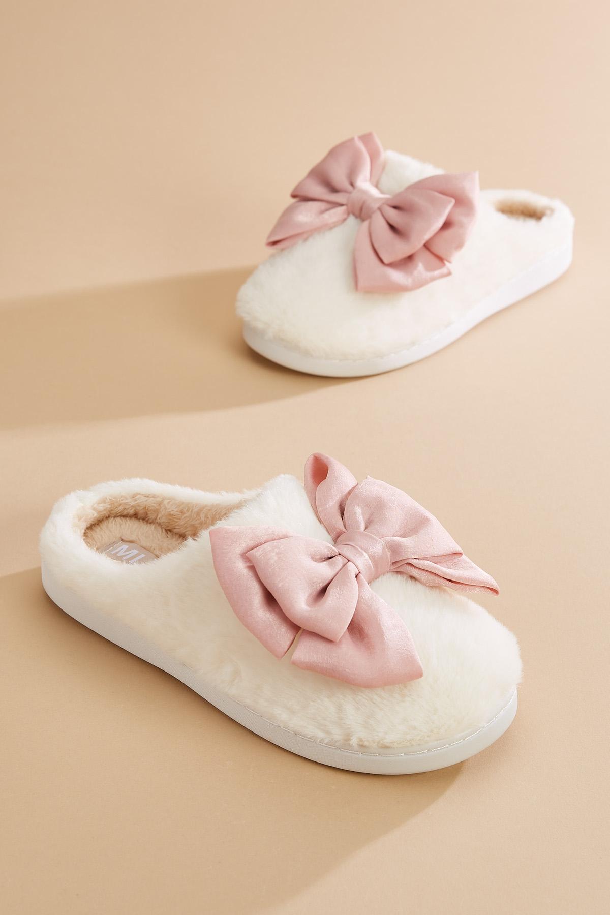 Bow slippers online