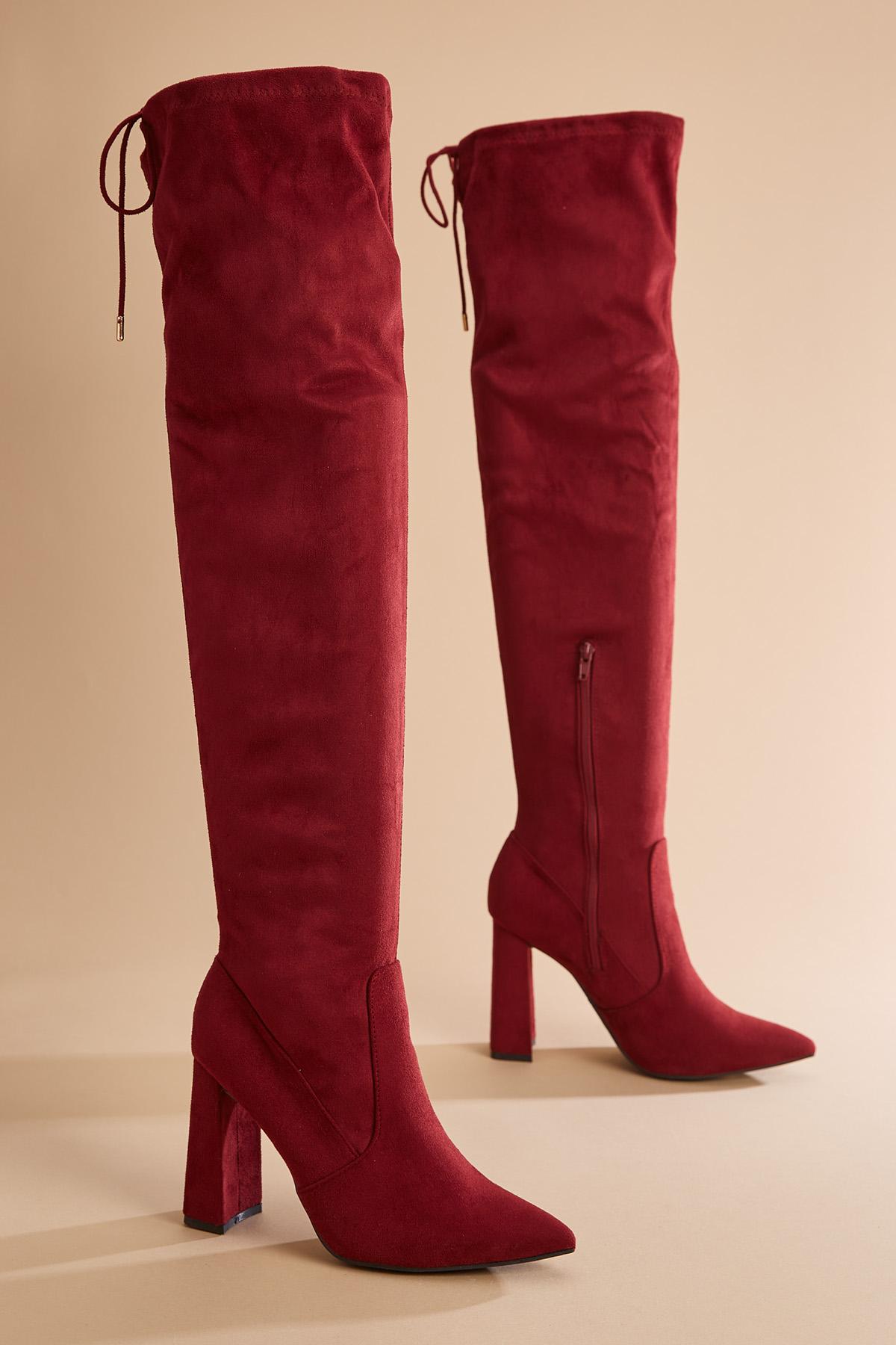 Versona per suede me over the knee boots