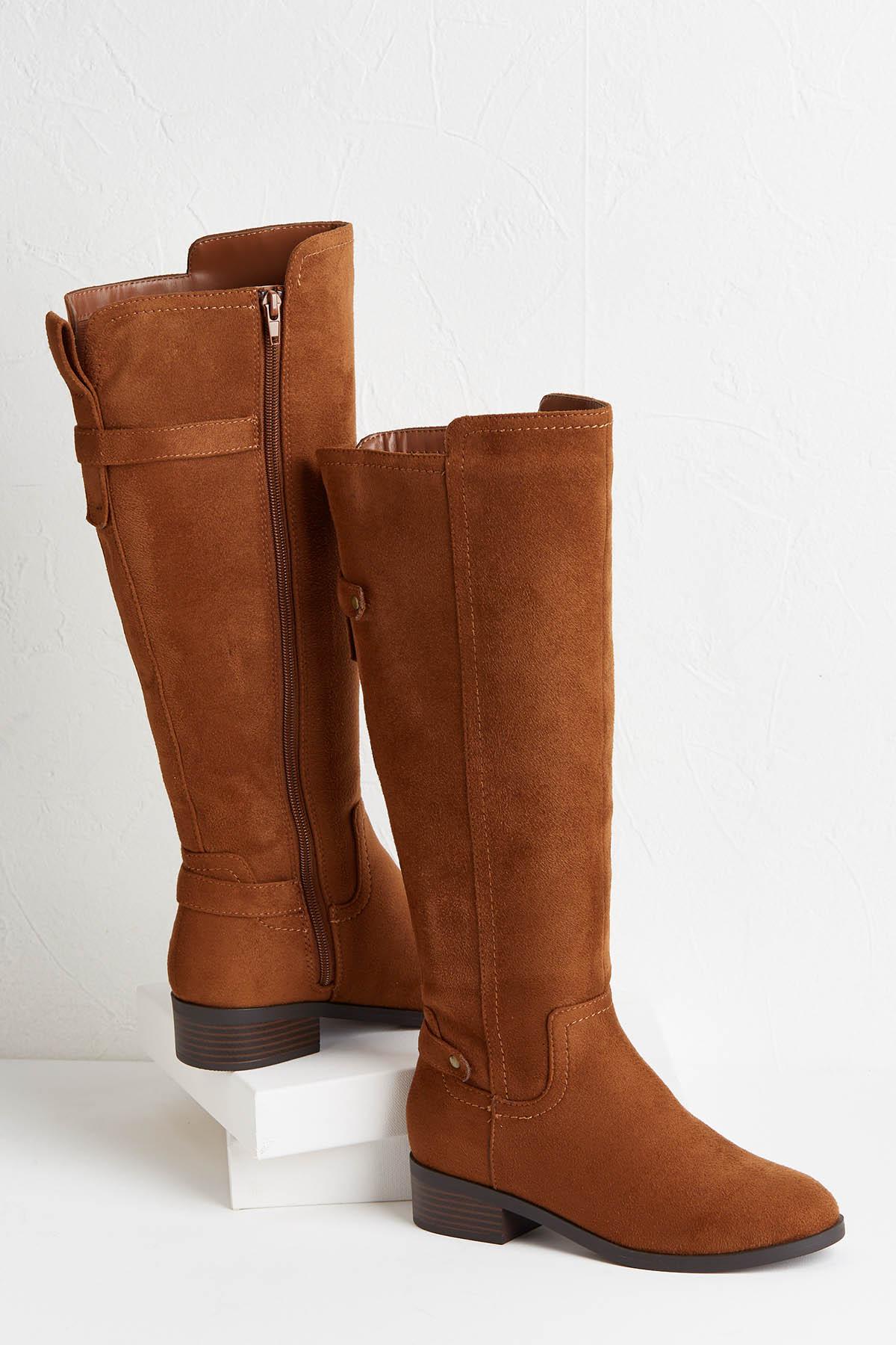 Versona | faux suede riding boots