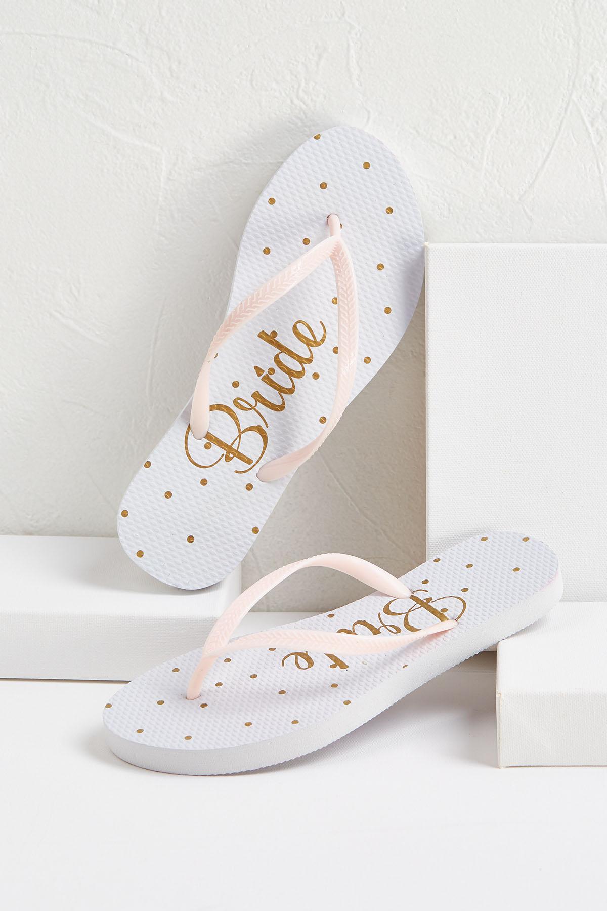 bride flip flops