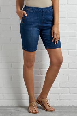 women's democracy jean shorts