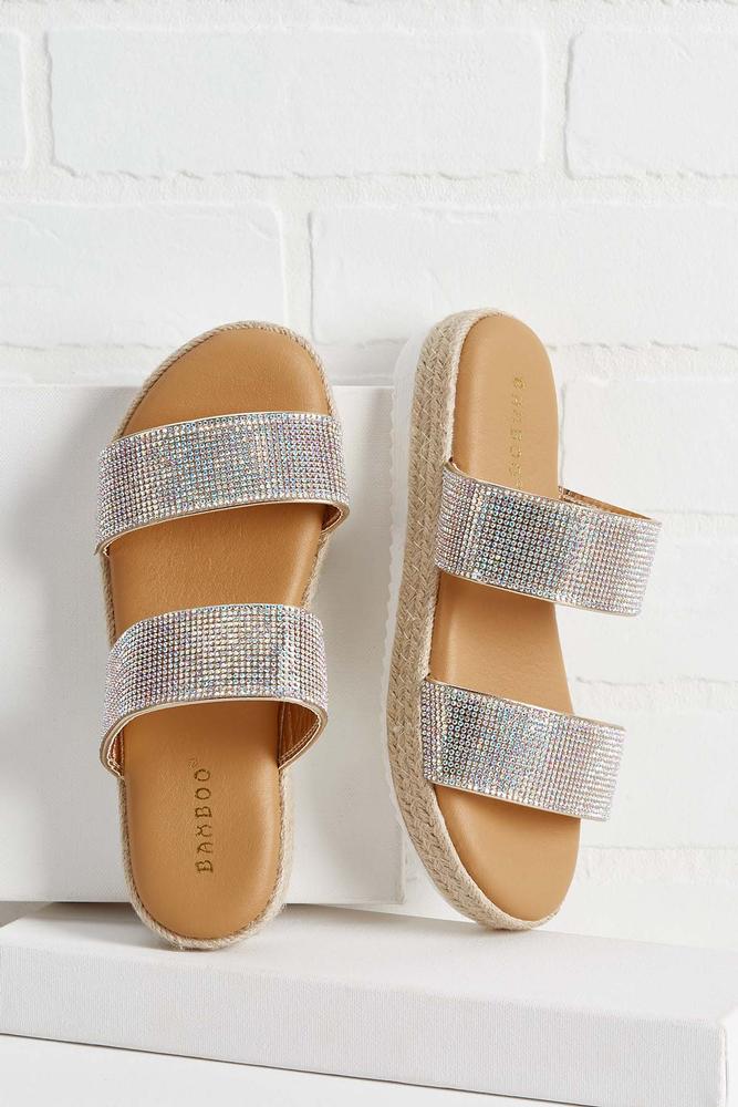 gold bling slides