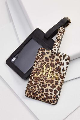 Versona  leopard print satchel and wallet set