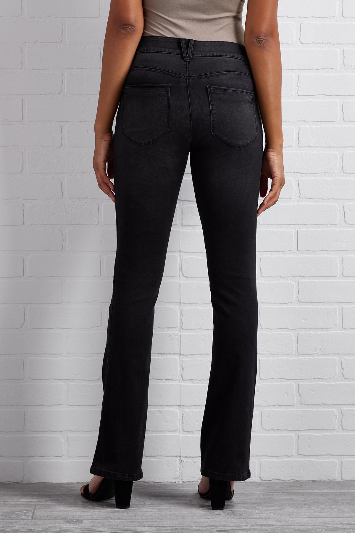 Versona | washed black bootcut jeans