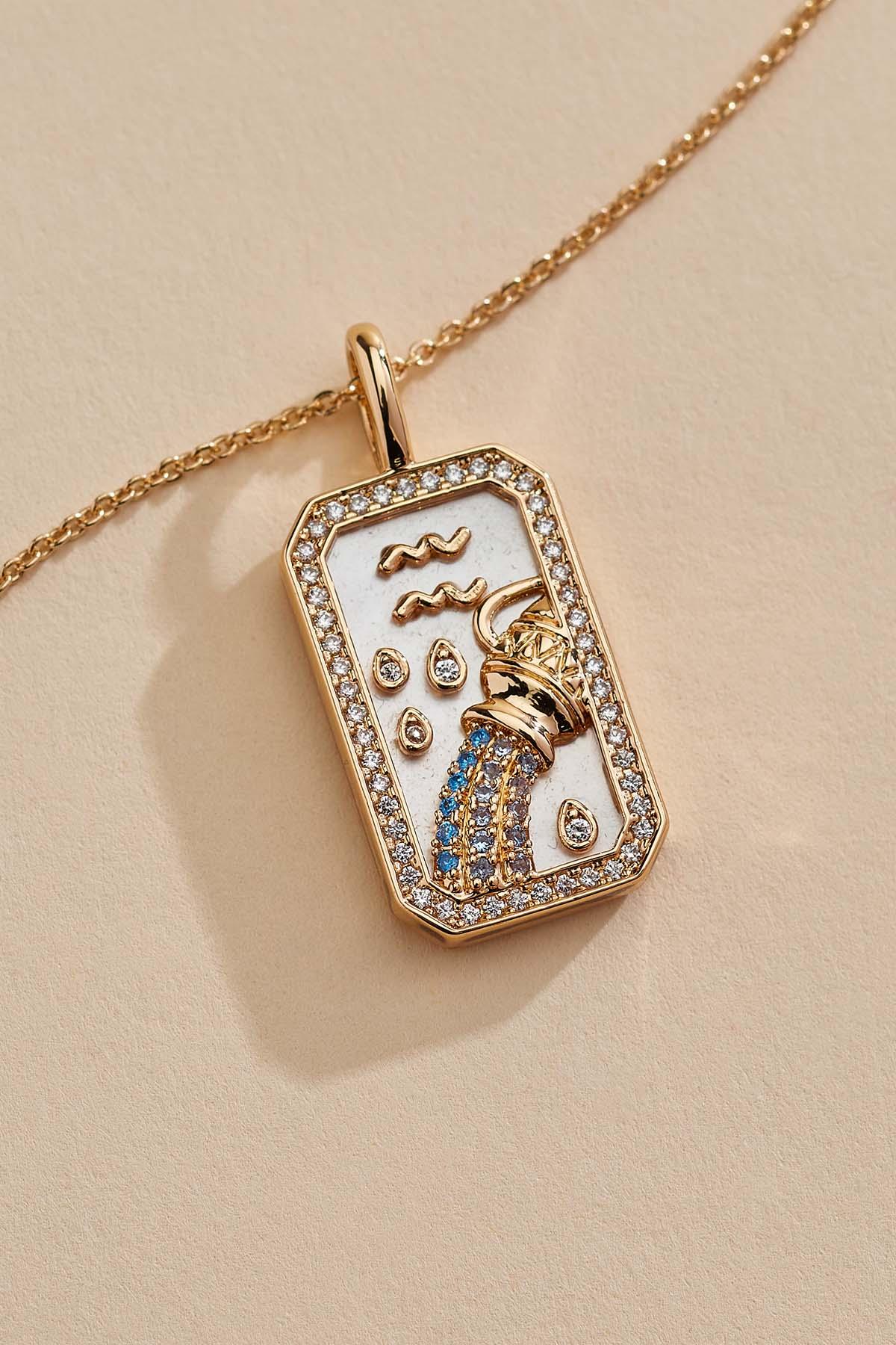 Aquarius Zodiac Necklace