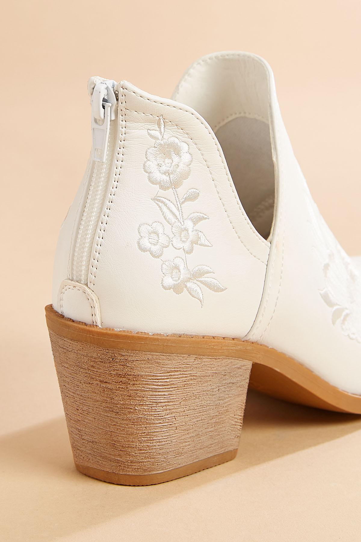 Embroidered hot sale floral booties