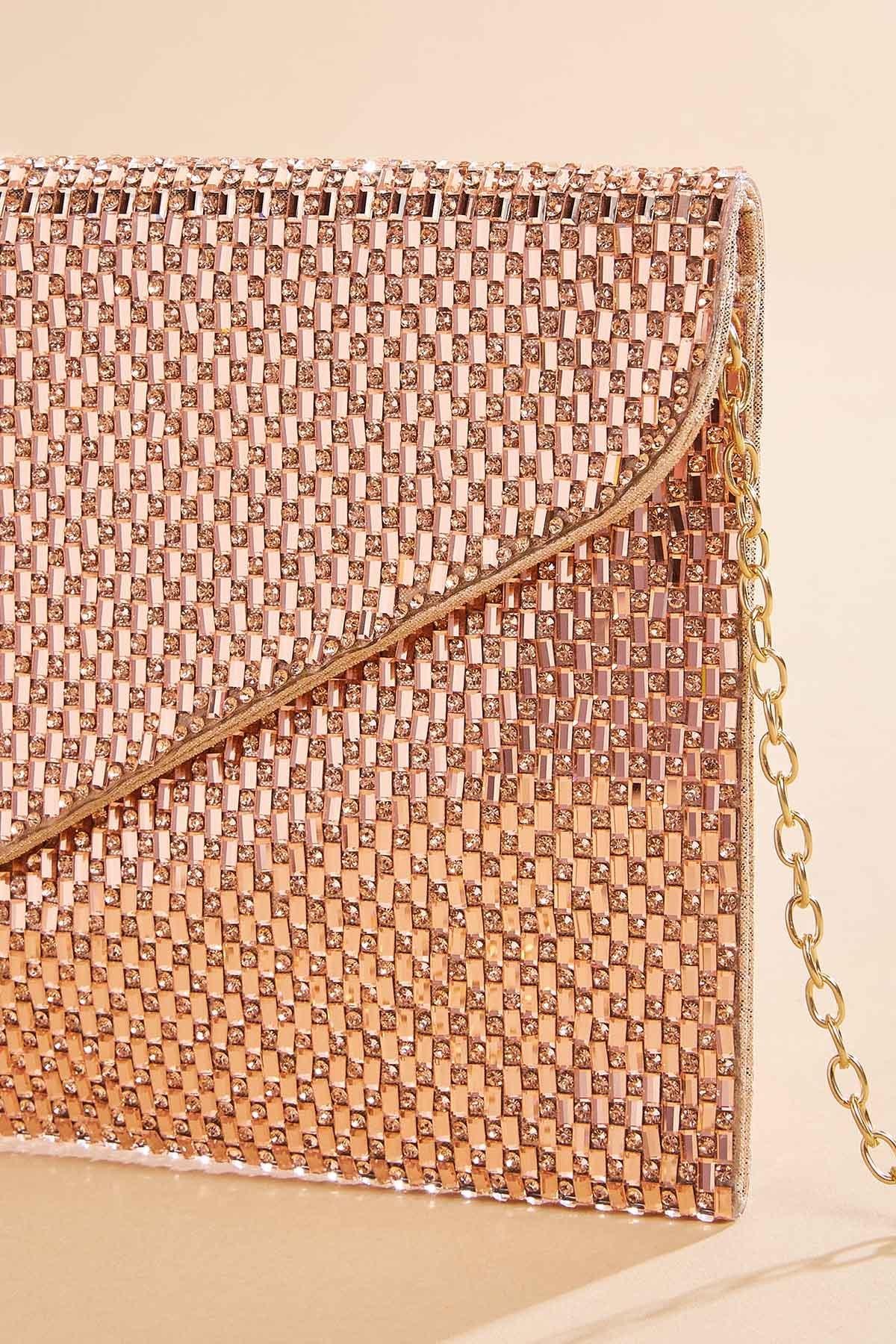 Versona metallic mesh crossbody