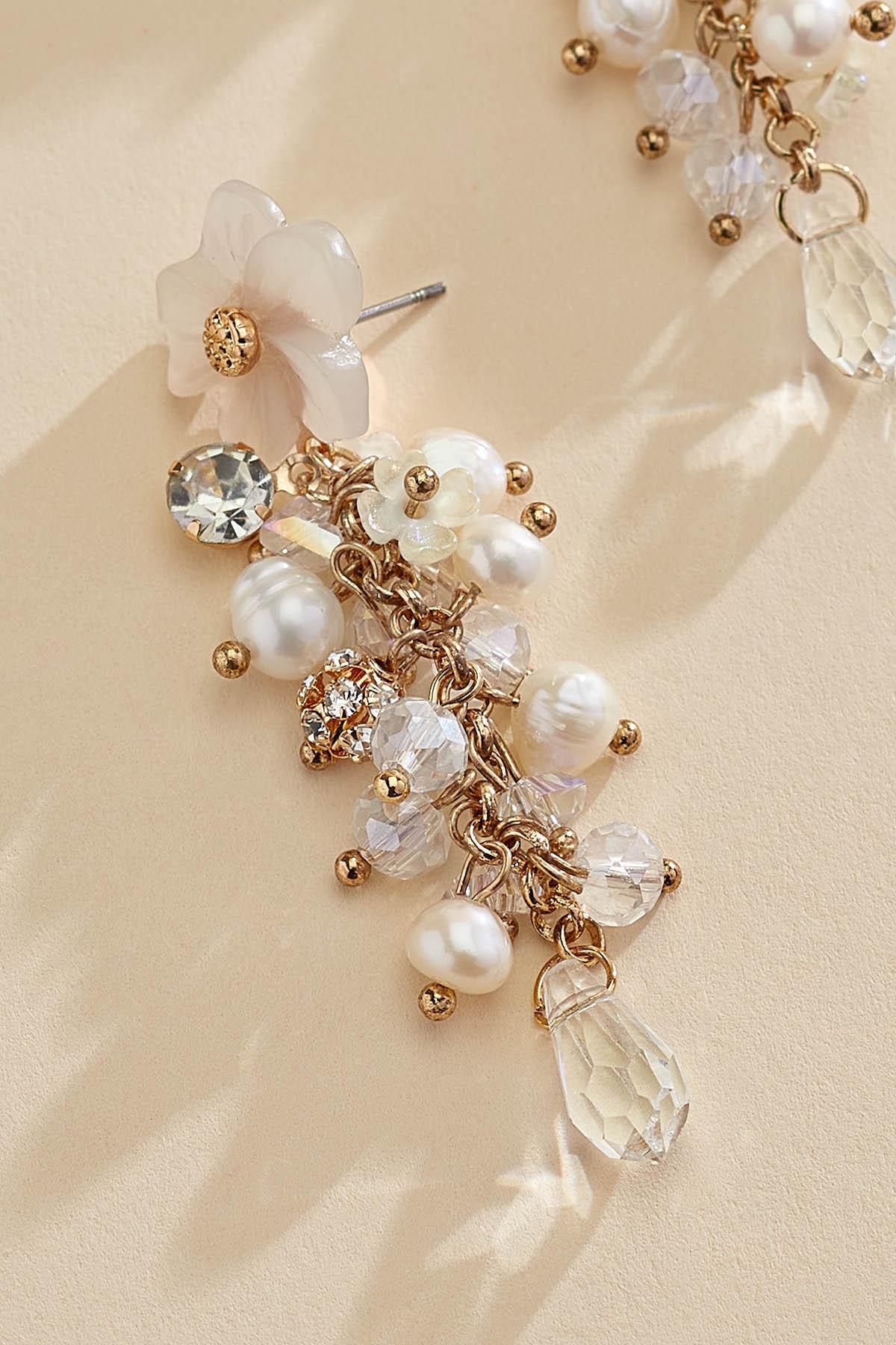 Versona | pearl cluster dangle earrings