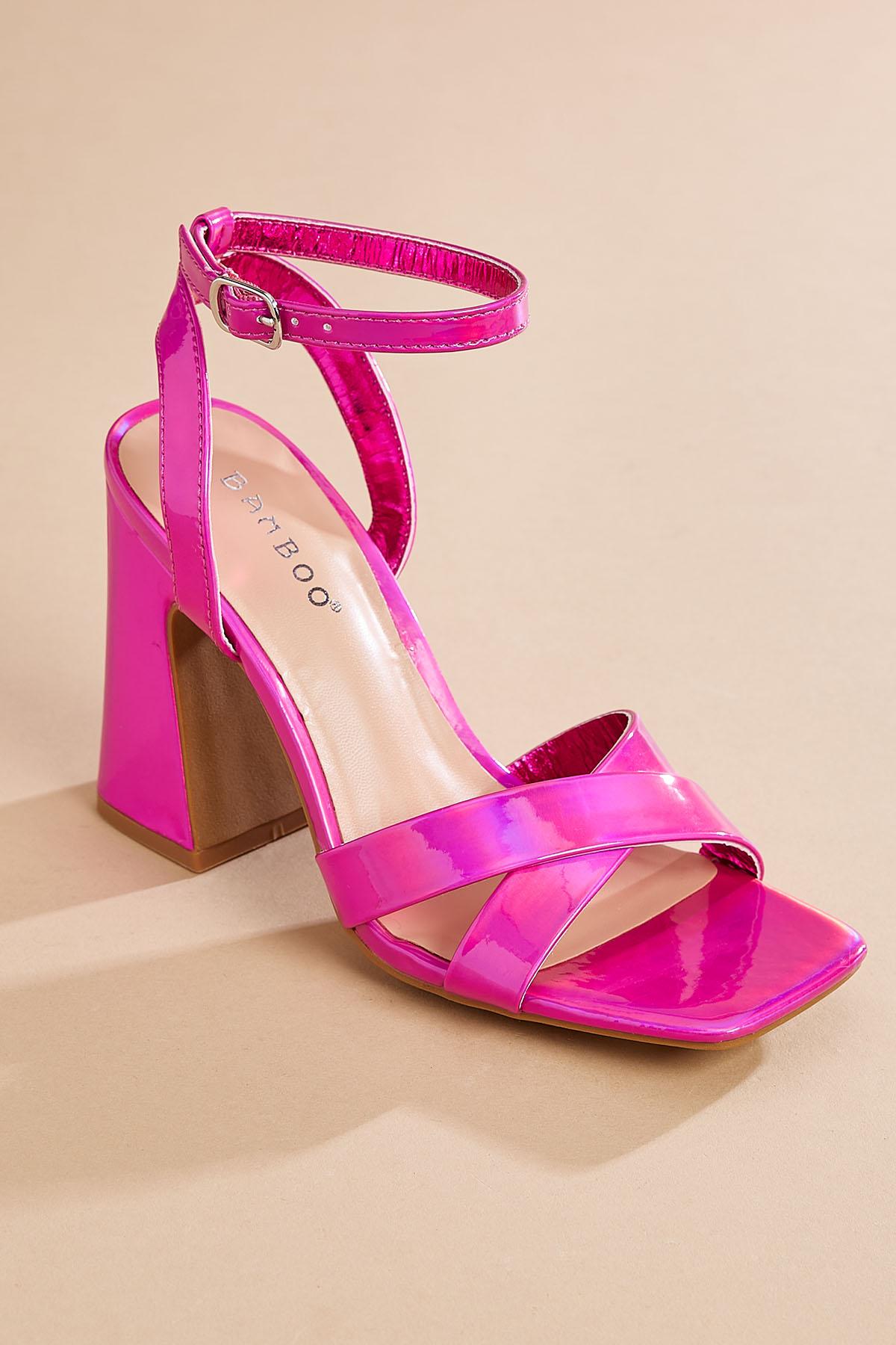 Cross strap clearance heels