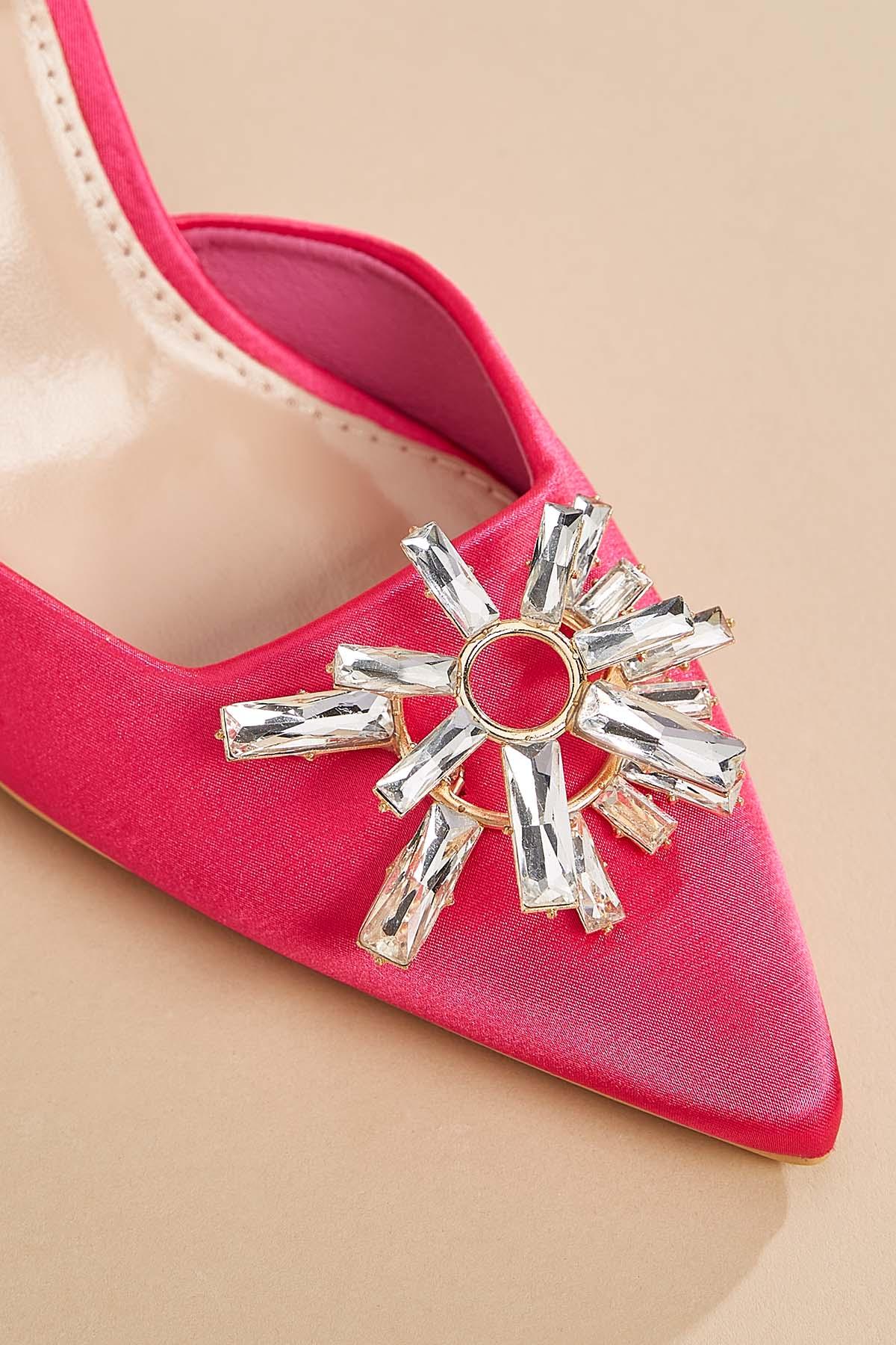 Satin slingback outlet shoes